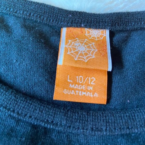 2/$30 Circo Black Halloween Sequin Pumpkin Shirt Girls Size 10/12 - Picture 4 of 8